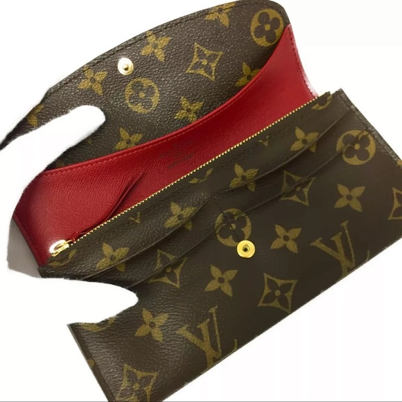 LIKE-NEW Louis Vuitton Monogram Emily Long Bifold Wallet. Date Code - CA3099 - Picture 8 of 16